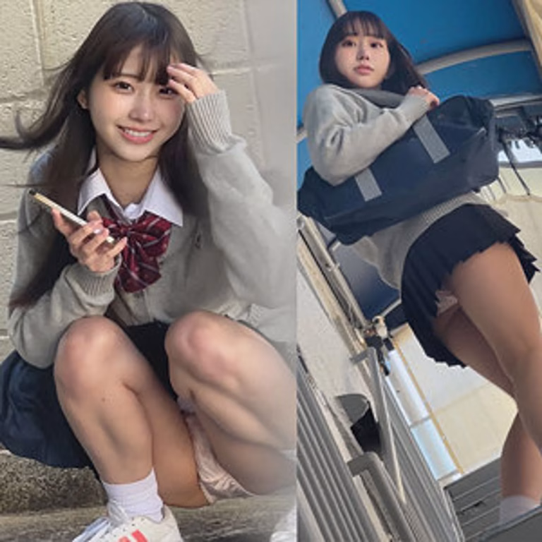 【OREMO-239】素人美少女Mちゃんと奇跡の出会い！制服ミニスカパンチラから中出しまで一直線！